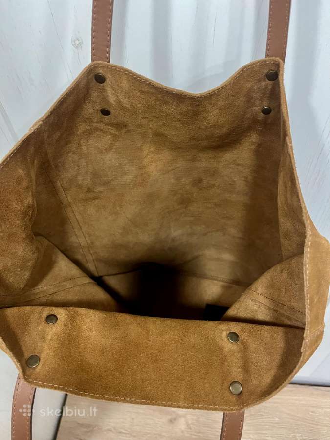 Massimo Dutti verstos odos (zomšinė) shopper - nuotraukos Nr. 3