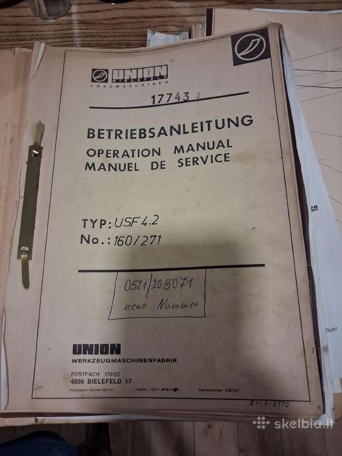 Universalios meralo frezavimo staklės Union - nuotraukos Nr. 13