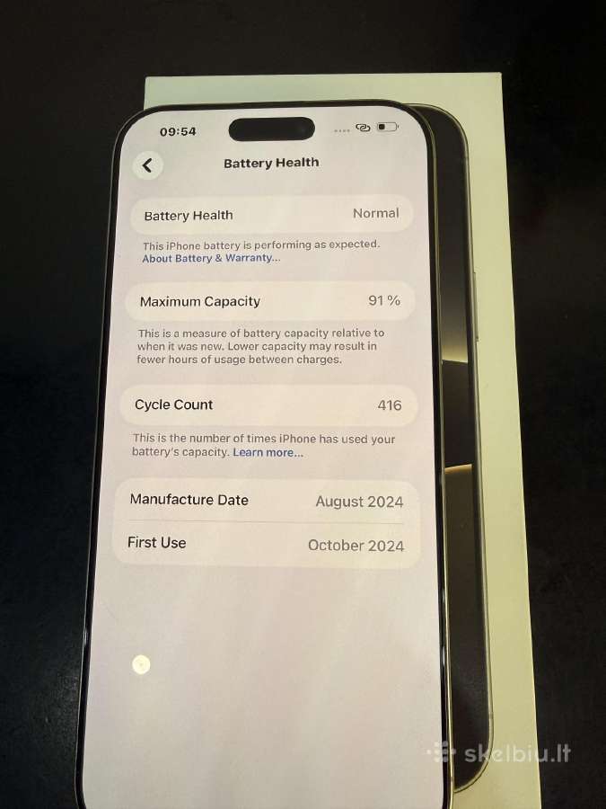 iPhone 16 pro max 512gb natural titanium - nuotraukos Nr. 8