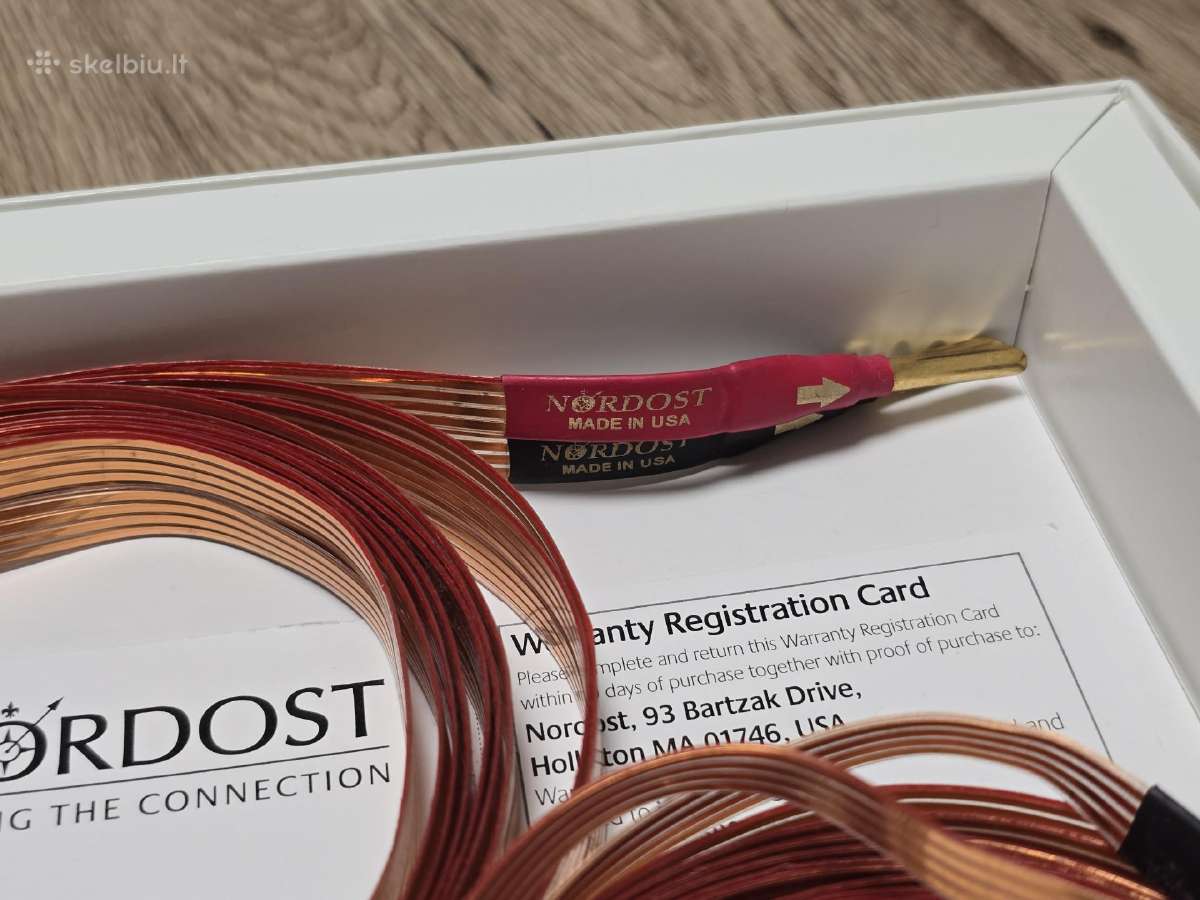 Nordost superflatline audio laidai. - nuotraukos Nr. 2