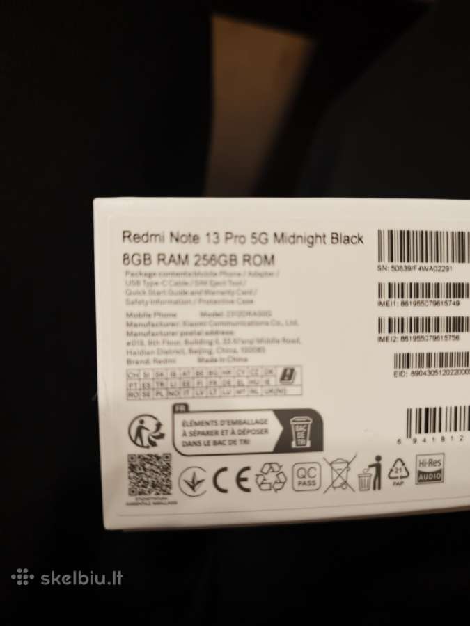Xiaomi redmi note 13 pro 5G 256gb - nuotraukos Nr. 2