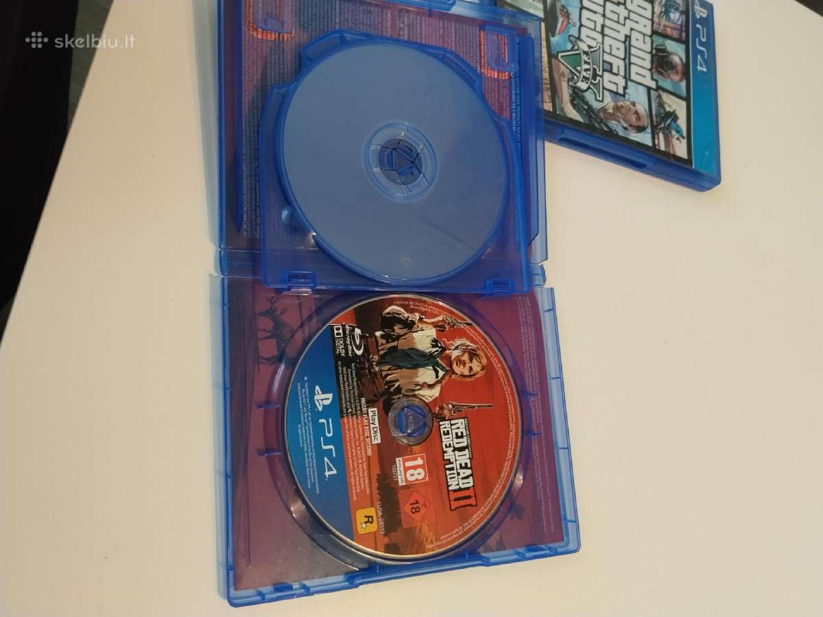 Ps4 žaidimu diskai tinka Ps5 Gta 5 Rdr 2 - nuotraukos Nr. 4