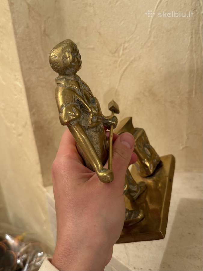 Žalvarinė statulėlė kalvis - nuotraukos Nr. 22
