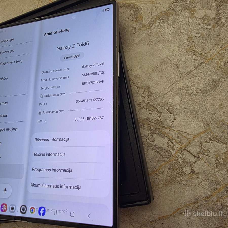 Parduosu Samsung Fold 6 - nuotraukos Nr. 3