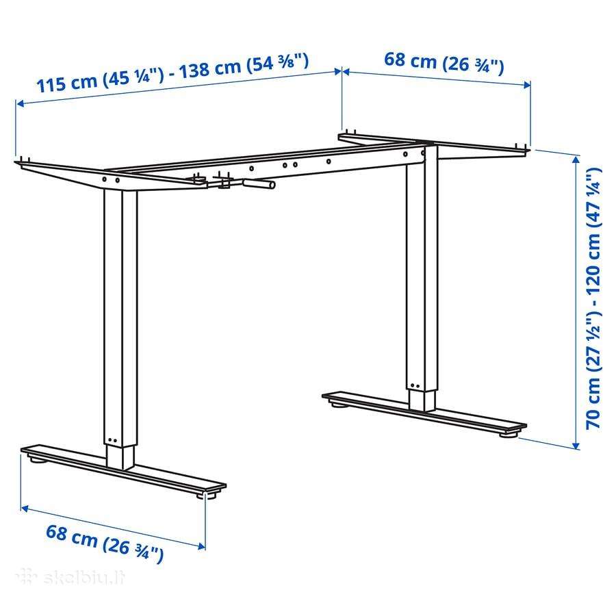 Ikea pakeliamas stalo rėmas - nuotraukos Nr. 2