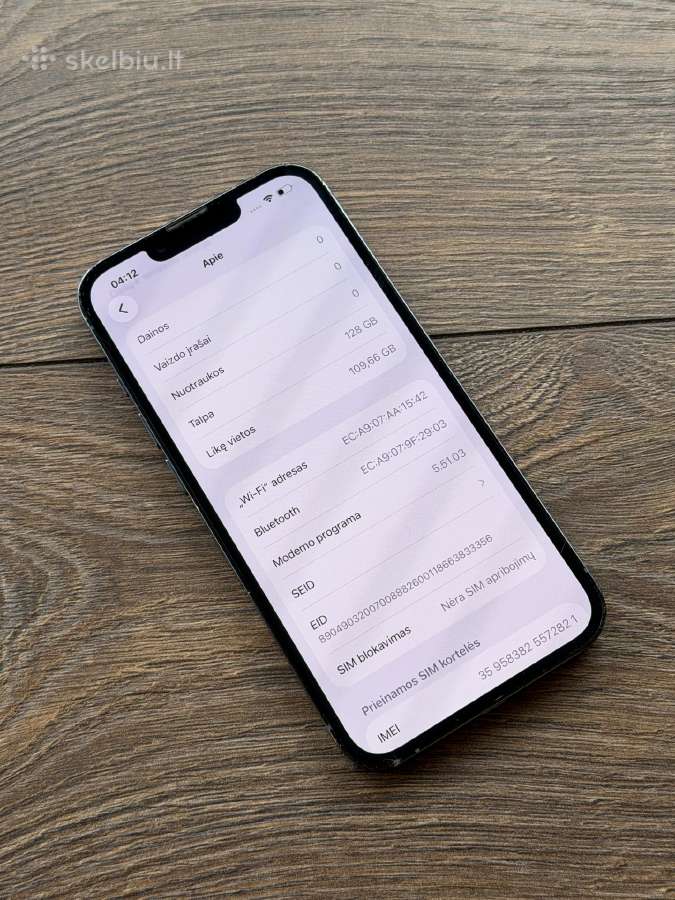Apple iPhone 13 Pro 128gb Sierra Blue BH:100% - nuotraukos Nr. 8