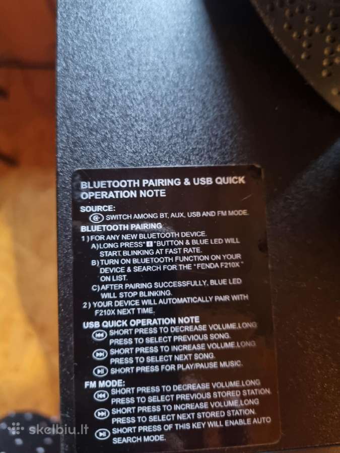 F&d F210x 2.1 kolonėlės su Bluetooth - nuotraukos Nr. 5