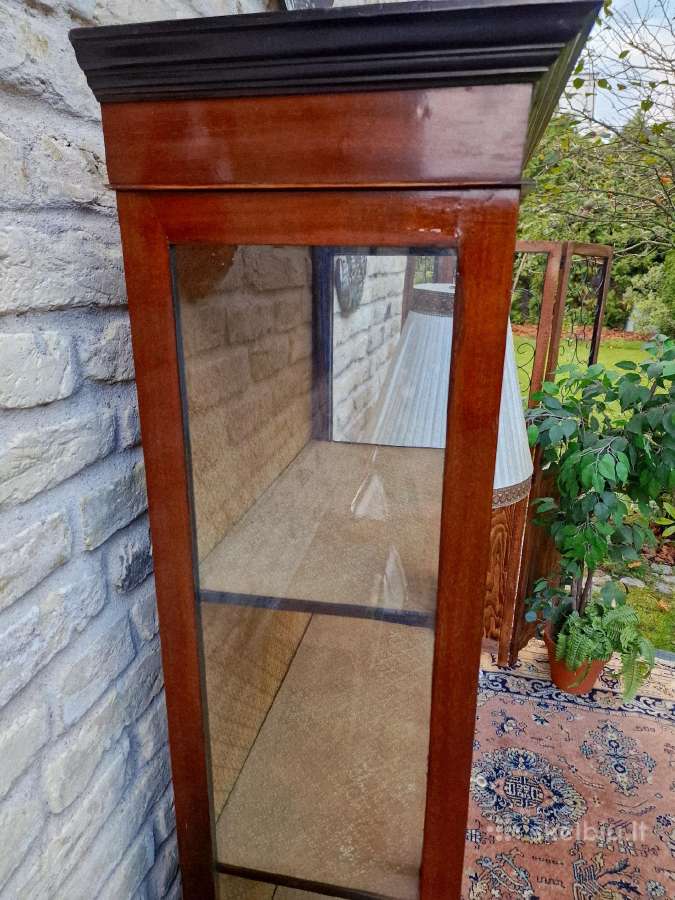 Vintažinė raudonmedžio indauja/vitrina - nuotraukos Nr. 24