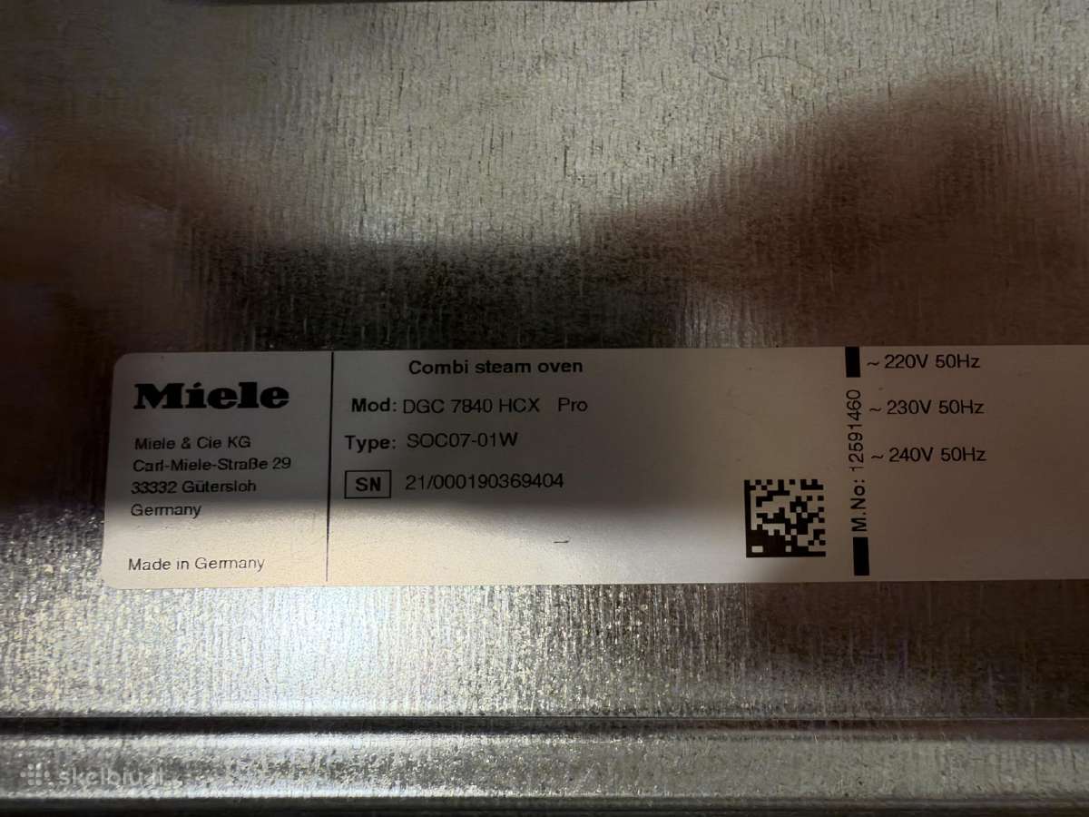 Miele Dgc 7840 Hcx Pro - nuotraukos Nr. 3