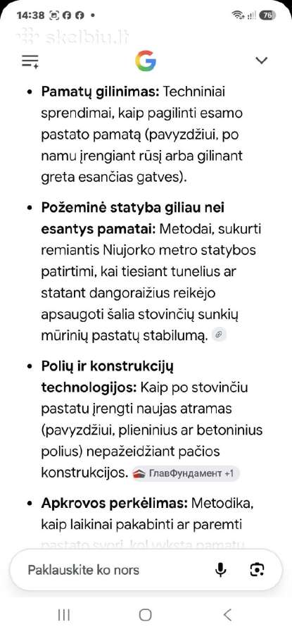 Pamatų stiprinimas po esamais pastatais - nuotraukos Nr. 11