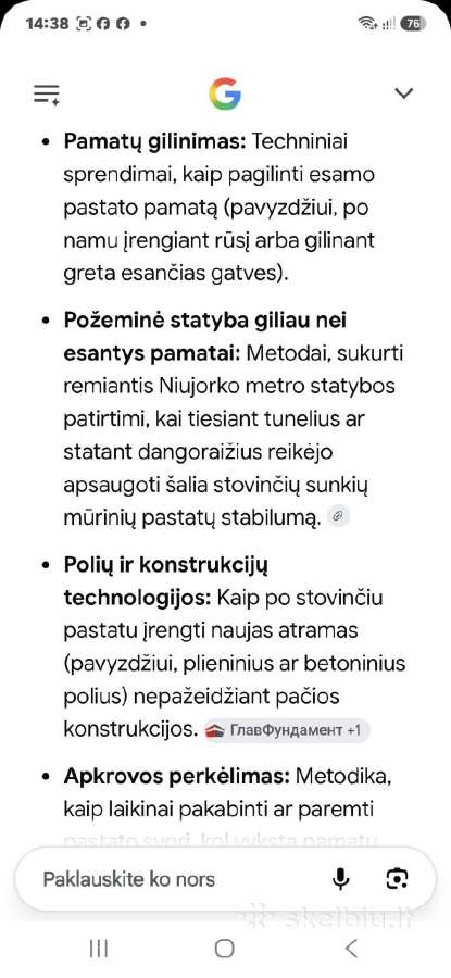 Pamatų stiprinimas po esamais pastatais - nuotraukos Nr. 17