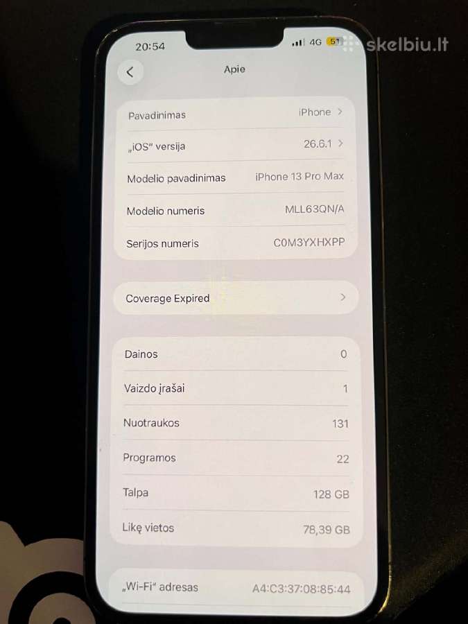 iPhone 13 pro max - nuotraukos Nr. 4