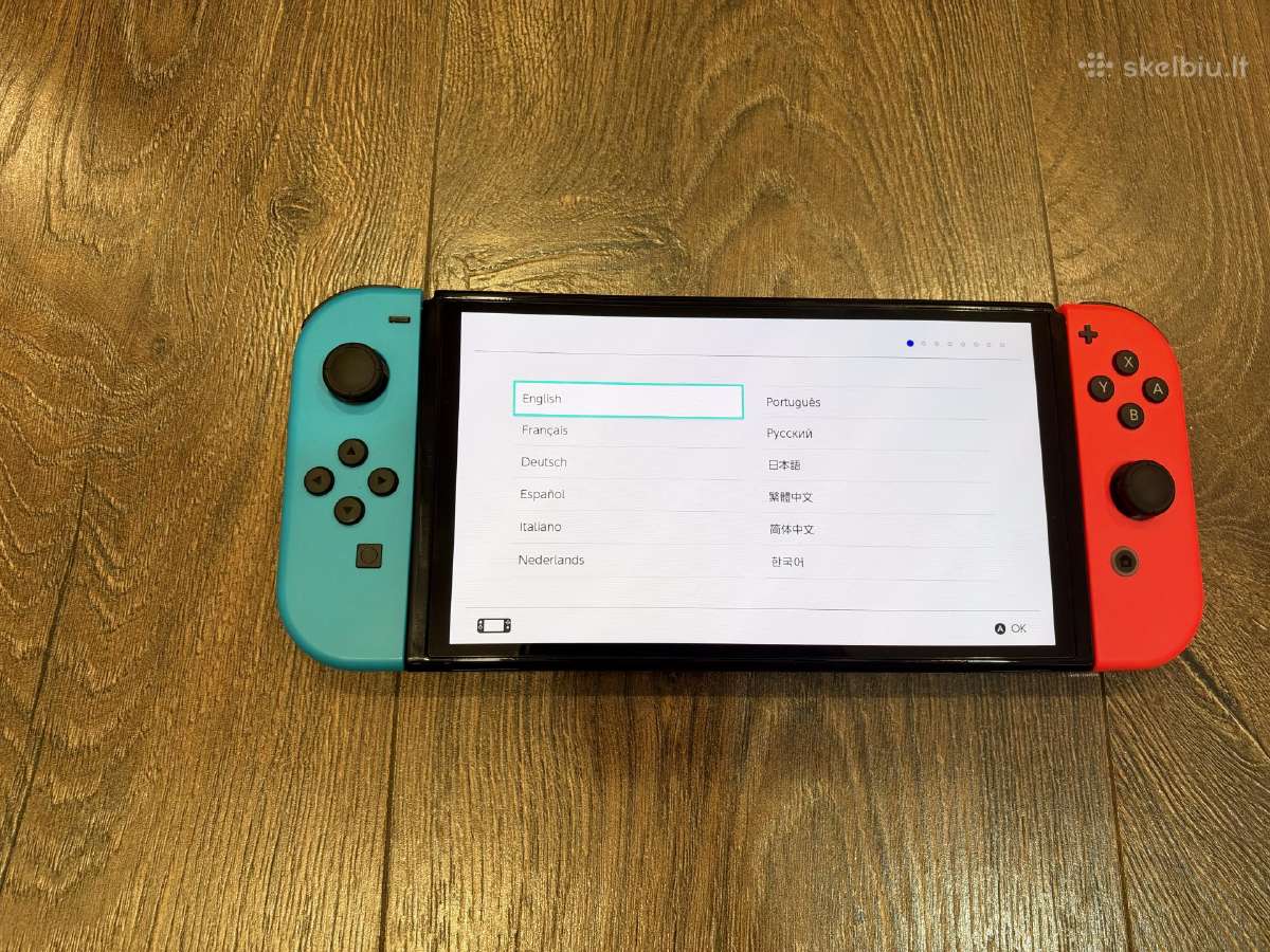 Nintendo Switch Oled, Blue & Red, 64gb/garantija - nuotraukos Nr. 3