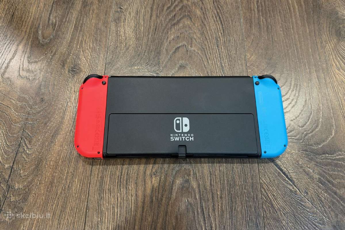 Nintendo Switch Oled, Blue & Red, 64gb/garantija - nuotraukos Nr. 5