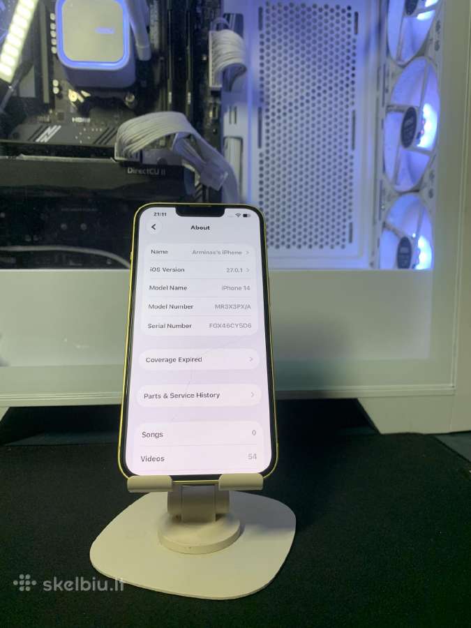 Parduodamas Idealios būklės iPhone 14 128 GB - nuotraukos Nr. 4