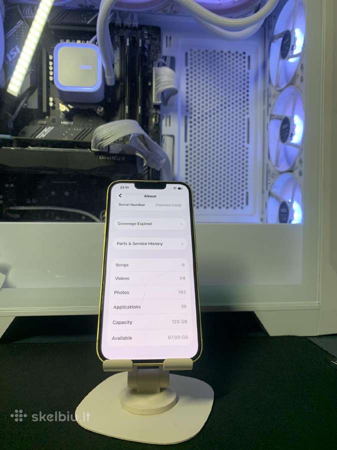 Parduodamas Idealios būklės iPhone 14 128 GB - nuotraukos Nr. 5