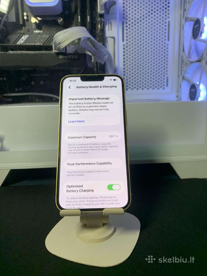 Parduodamas Idealios būklės iPhone 14 128 GB - nuotraukos Nr. 7