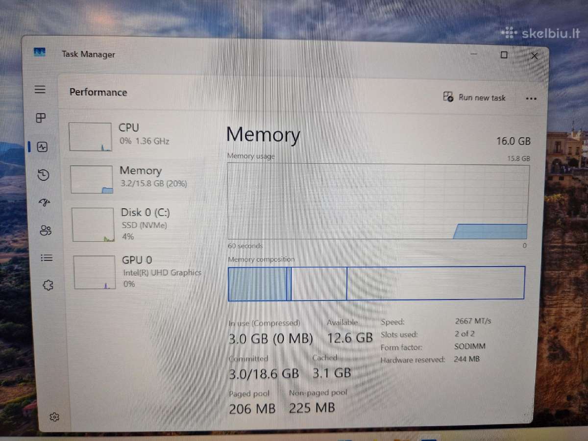 Lenovo Thinpad T14 Gen1 / i5-10210u/16gb/256ssd - nuotraukos Nr. 8