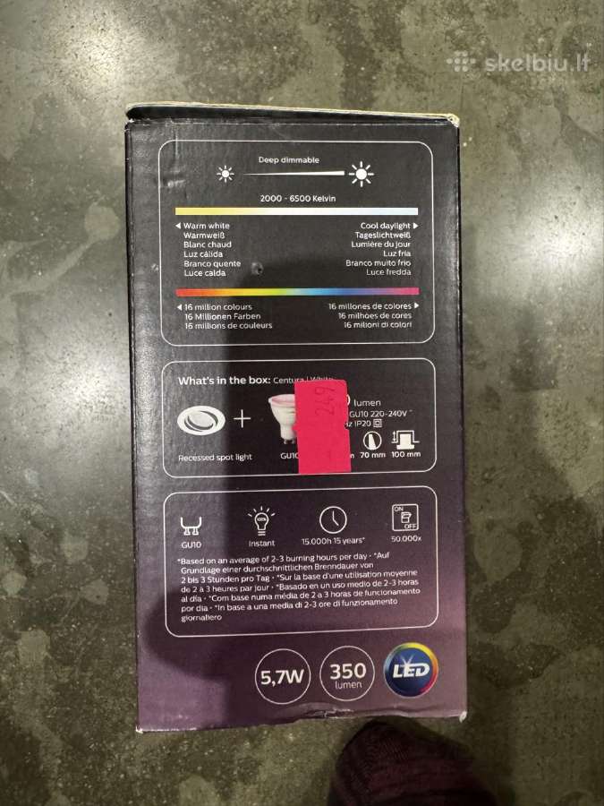 Philips Hue Centura Color Įleidžiamas šviestuvas - nuotraukos Nr. 2