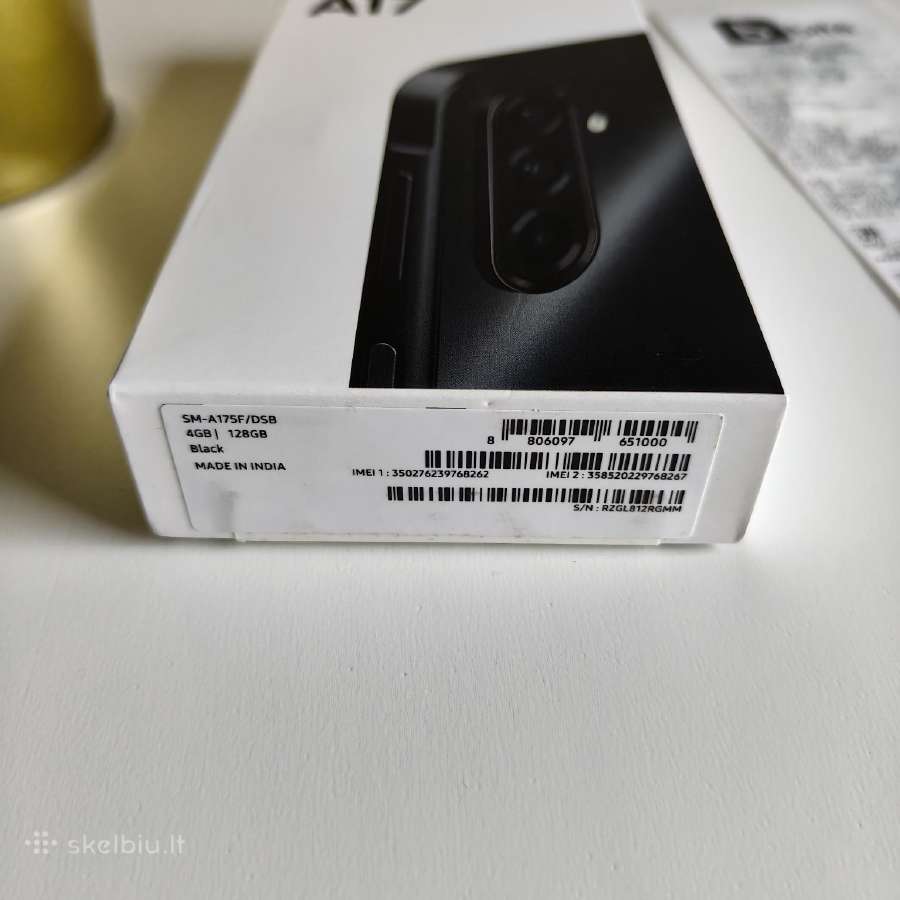 Samsung Galaxy A17 4gb 128gb, Black - nuotraukos Nr. 3