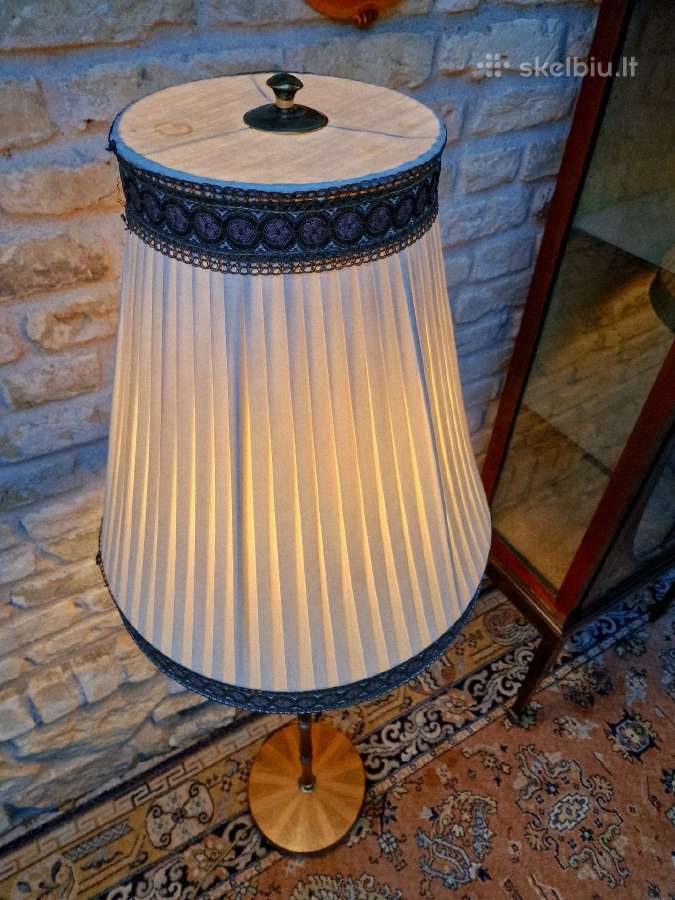 Vintažinis Art Nouveau riešutmedžšio toršeras - nuotraukos Nr. 6
