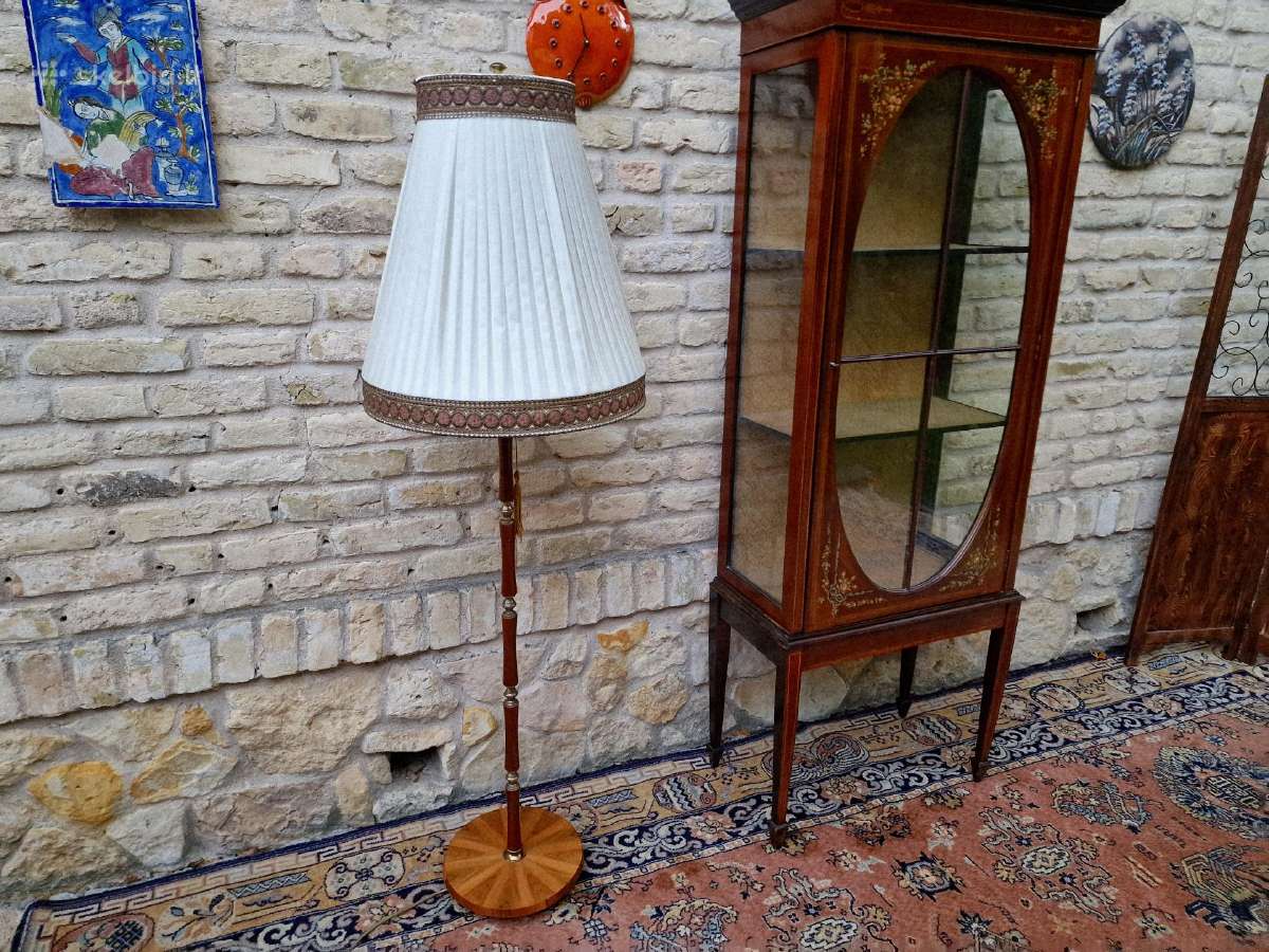Vintažinis Art Nouveau riešutmedžšio toršeras - nuotraukos Nr. 7