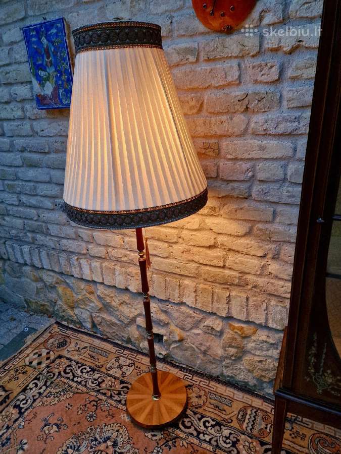 Vintažinis Art Nouveau riešutmedžšio toršeras - nuotraukos Nr. 8