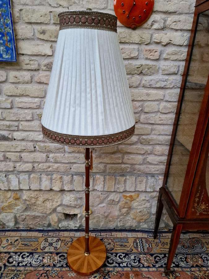 Vintažinis Art Nouveau riešutmedžšio toršeras - nuotraukos Nr. 9