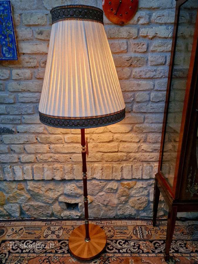 Vintažinis Art Nouveau riešutmedžšio toršeras - nuotraukos Nr. 10