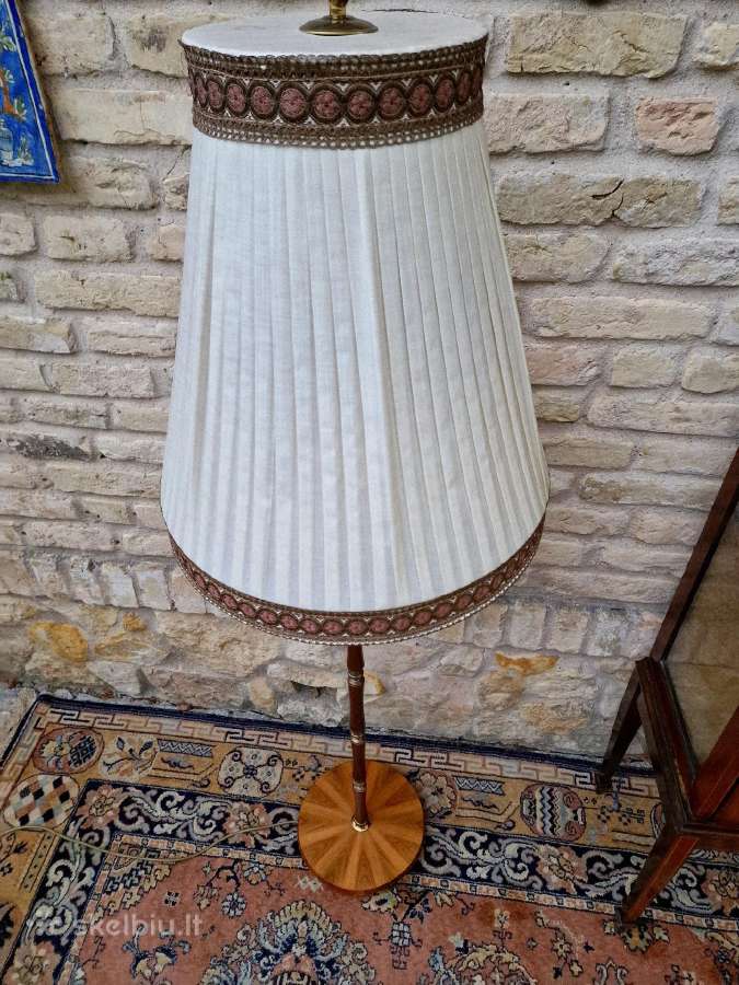 Vintažinis Art Nouveau riešutmedžšio toršeras - nuotraukos Nr. 11