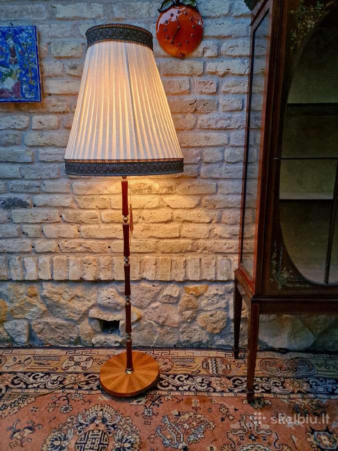 Vintažinis Art Nouveau riešutmedžšio toršeras - nuotraukos Nr. 13