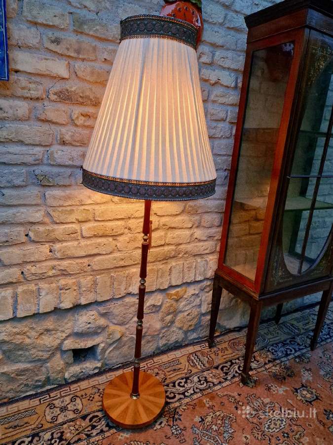 Vintažinis Art Nouveau riešutmedžšio toršeras - nuotraukos Nr. 15