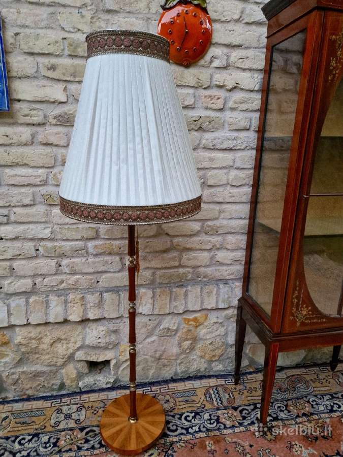 Vintažinis Art Nouveau riešutmedžšio toršeras - nuotraukos Nr. 16