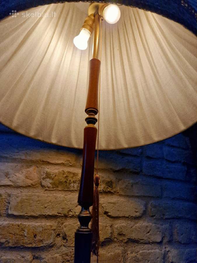 Vintažinis Art Nouveau riešutmedžšio toršeras - nuotraukos Nr. 21