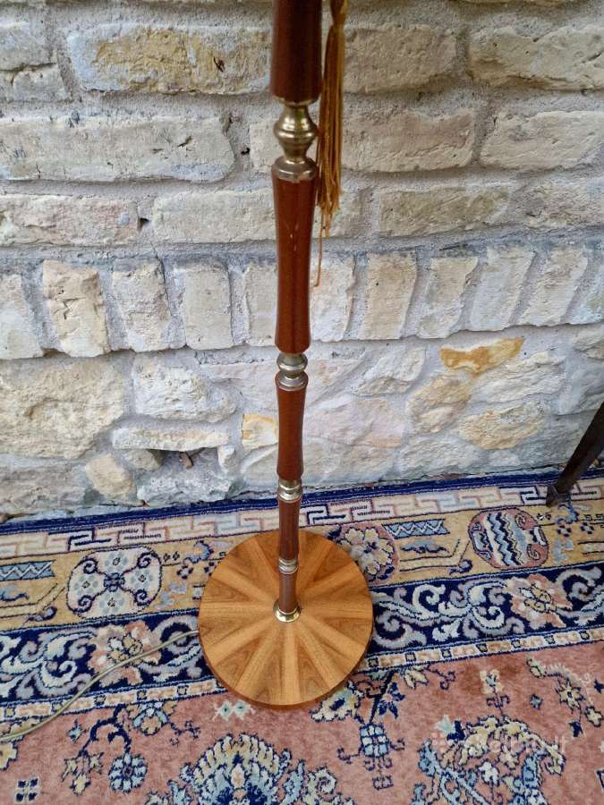 Vintažinis Art Nouveau riešutmedžšio toršeras - nuotraukos Nr. 24