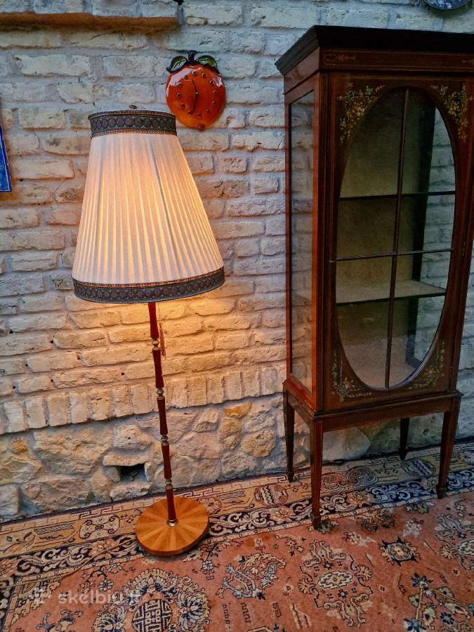 Vintažinis Art Nouveau riešutmedžšio toršeras - nuotraukos Nr. 29