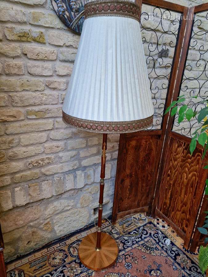 Vintažinis Art Nouveau riešutmedžšio toršeras - nuotraukos Nr. 30