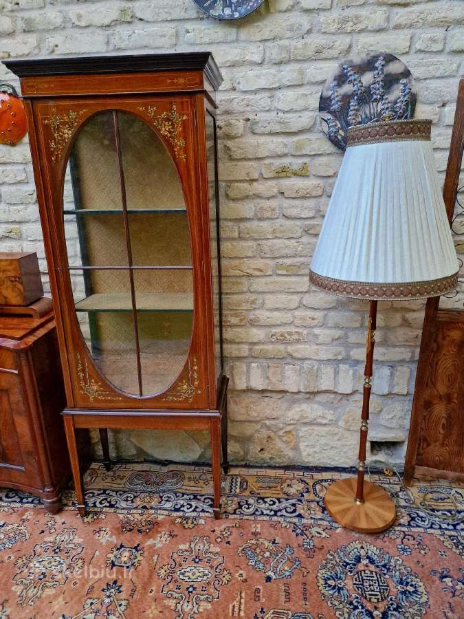Vintažinis Art Nouveau riešutmedžšio toršeras - nuotraukos Nr. 31