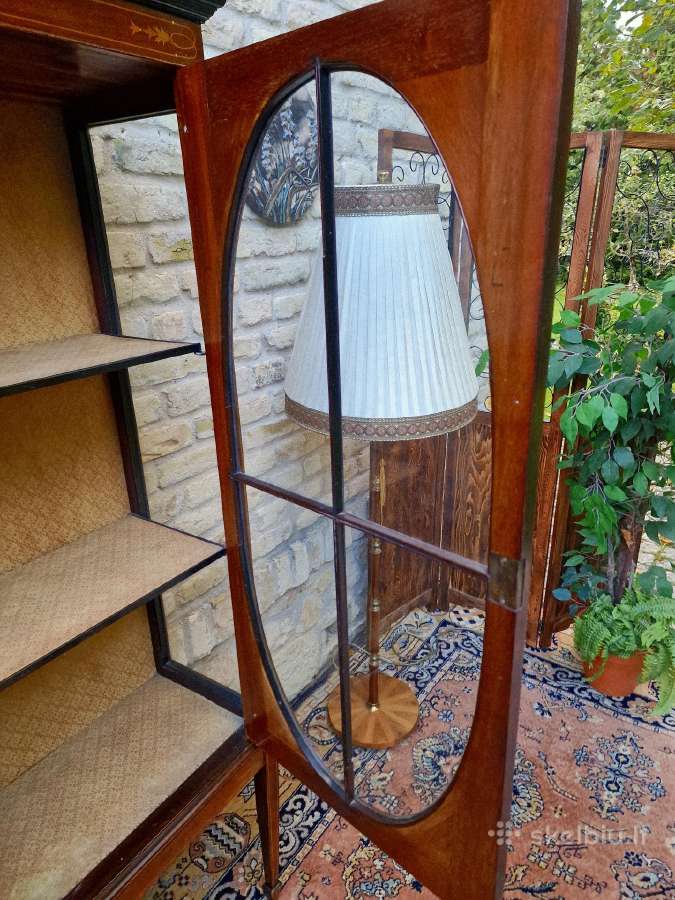 Vintažinis Art Nouveau riešutmedžšio toršeras - nuotraukos Nr. 32