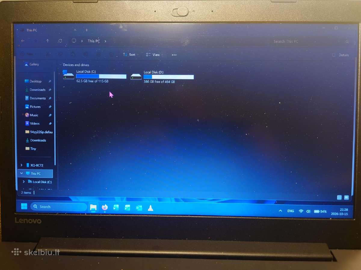 Lenovo Ideapad 32015isk 12gb RAM 120gb SSD 500hdd - nuotraukos Nr. 6