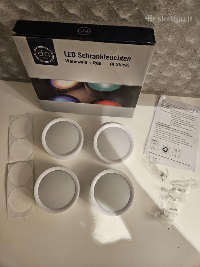 LED lempos, naujos 4vnt. 4 spalvų - nuotraukos Nr. 8