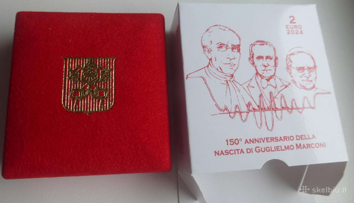 2 euro Vatikanas 2024 Guglielmo Marconi Proof - nuotraukos Nr. 2
