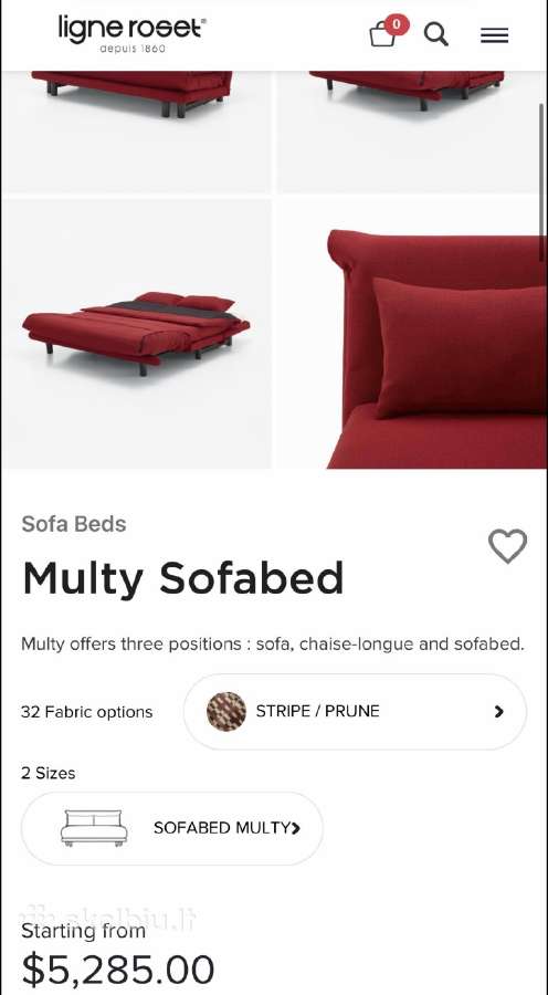 Ligne Roset sofa - lova - nuotraukos Nr. 8