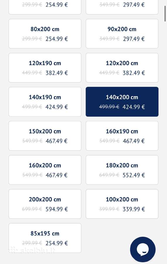 Parduodama nauja lova 140x200 su Dormeo čiužiniu - nuotraukos Nr. 7