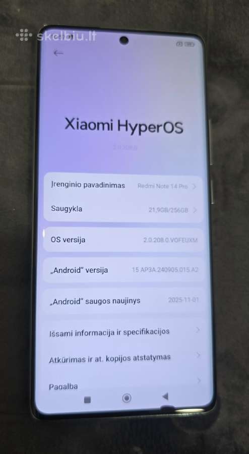 Geros būklės redmi 14 pro - nuotraukos Nr. 2