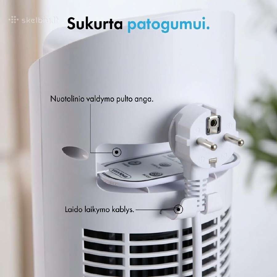 Bokštinis ventiliatorius su WiFi (Naujas) - nuotraukos Nr. 4