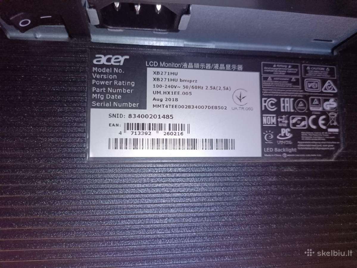 Du daužti gaming monitoriai ir psu - nuotraukos Nr. 3