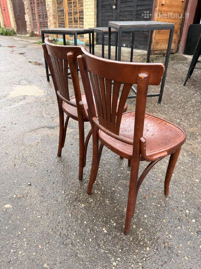 Medinės vintage kėdės - nuotraukos Nr. 2