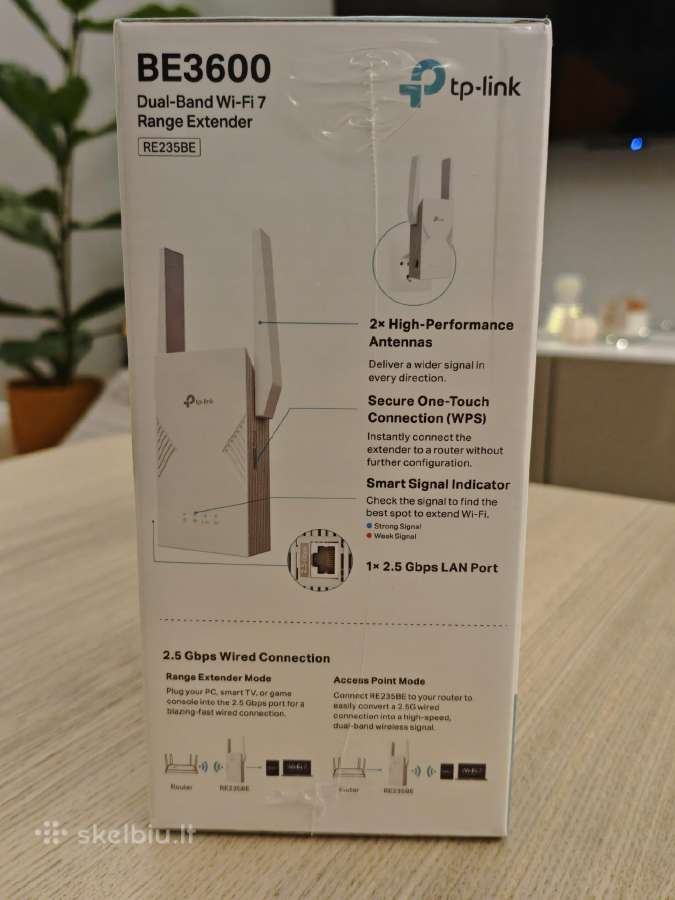 Tp-link Re235be WiFi extender - nuotraukos Nr. 3