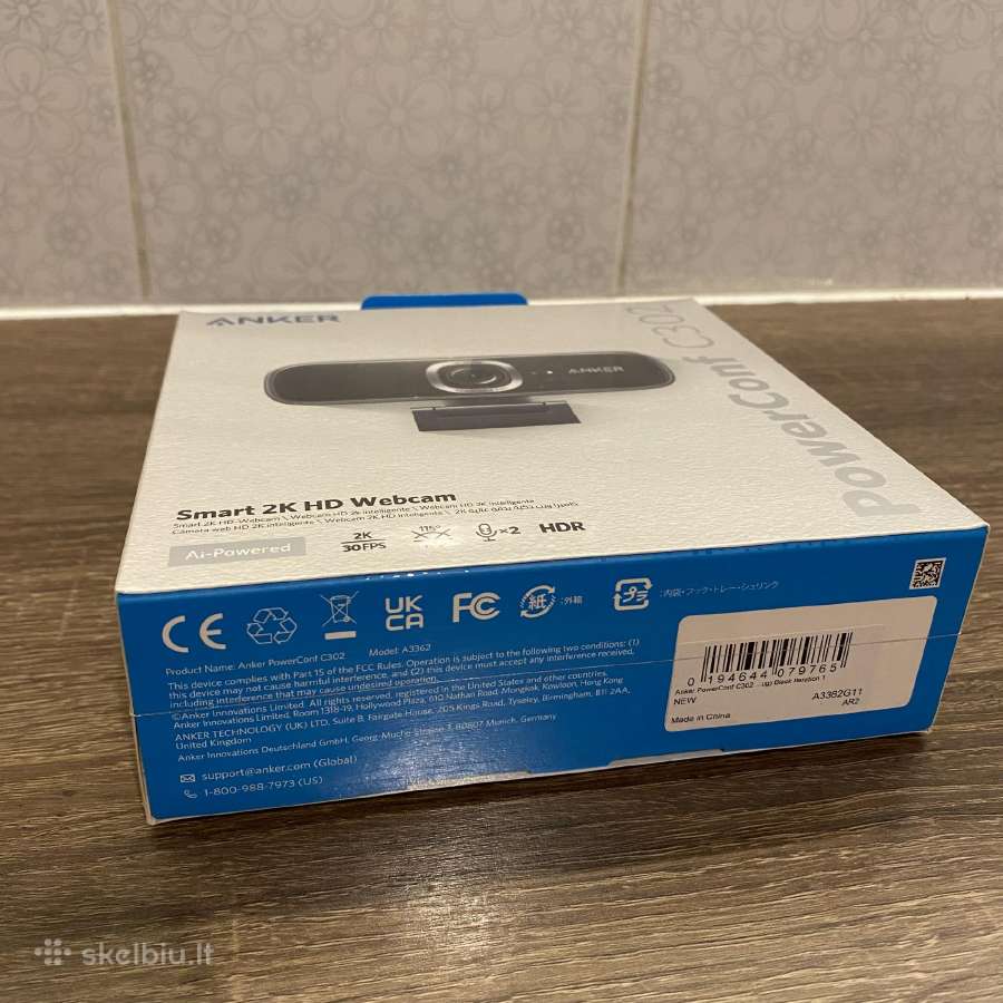 Anker Powerconf C302 2k webcam kamera - nuotraukos Nr. 2